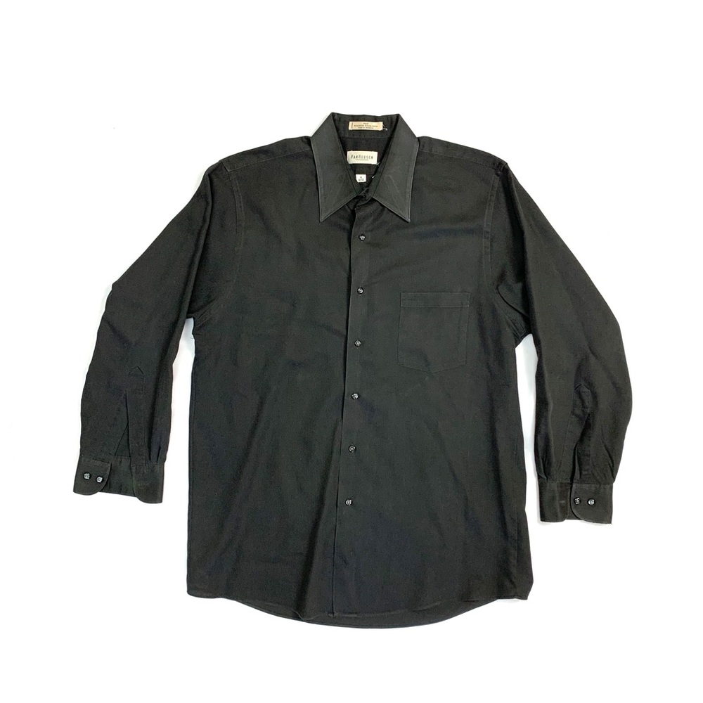 Van Heusen Men’s Black Dress Shirt Size 16 - 32/33